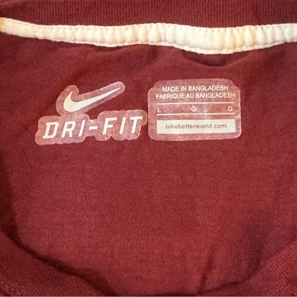 Nike Burgundy Dri-FIT Shirt
#1010 - Picture 5 of 7
